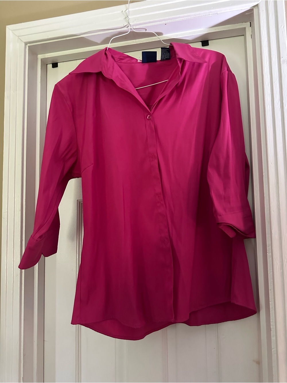 DC Women's Hot Pink Button-Down Shirt